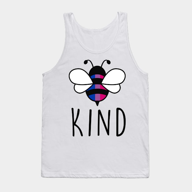 Be Kind Bisexual Bee Gay Pride LGBT Rainbow Tank Top by Lones Eiless